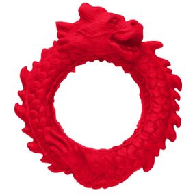 Эрекционное кольцо – дракон Creature Cocks Rise of the Dragon Silicone Penis Ring – Red, диаметр 4 см sexstyle