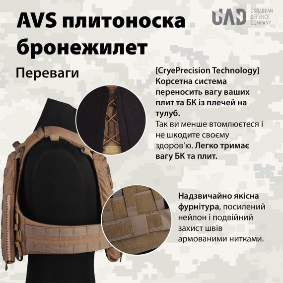 Плитоноска Emerson модульна AVS Tactical Vest (морпіхи, армія США) Койот | Зображення 1