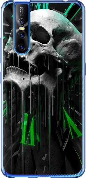 Чехол на Vivo V15 pro Череп-часы "4100u-1763-17620"