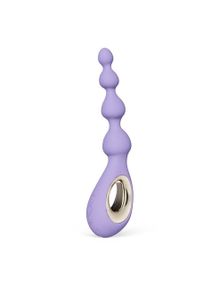 Анальные бусы с вибрацией LELO Soraya Beads Violet Dusk, разный диаметр бусин, 8 режимов Sex Aura