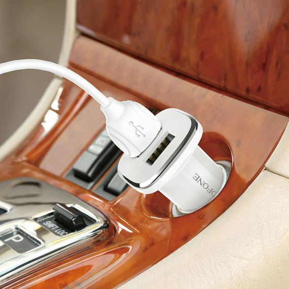 Автомобільний зарядний пристрій BOROFONE BZ12 double port in-car charger | Зображення 4