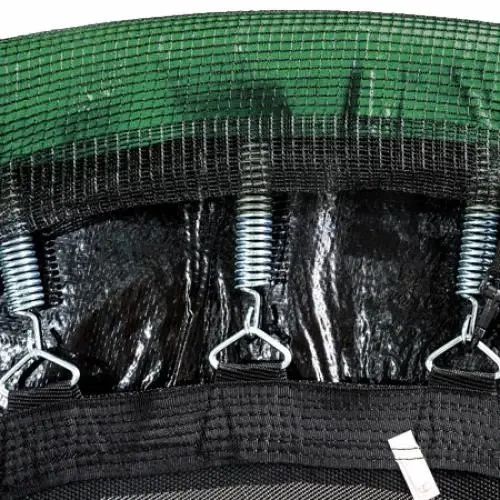 Батут дитячий Atleto 252 см із захисною сіткою та драбиною для дому та дачі зелений 21000803 | Зображення 2