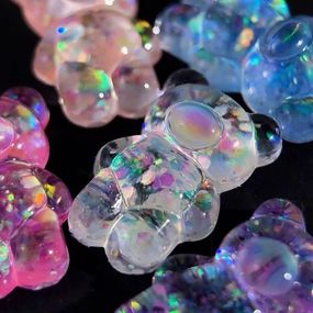 3D фигурки "Медвежонок №1" для палитры (10шт)