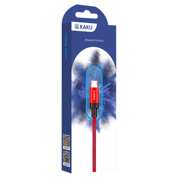 USB кабель Kaku KSC-331 USB - Micro USB 3m - Red | Зображення 2