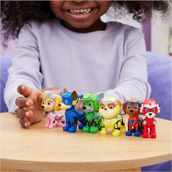 Щенячий Патруль Мегафильм 2023. Подарочный набор из 6 фигурок. Paw Patrol Mighty Movie Toy Figures Gift Pack | Зображення 4