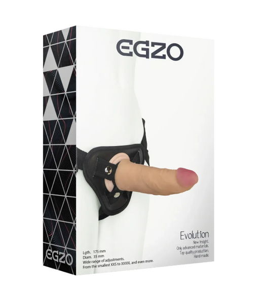 Страпон жіночий EGZO Evolution STR003 (17,5 см х 3,5 см) Sex Aura | Зображення 1