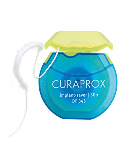 Нитка міжзубна нейлонова Curaprox DF 846 "Implant-saver" 30 м | Зображення 1