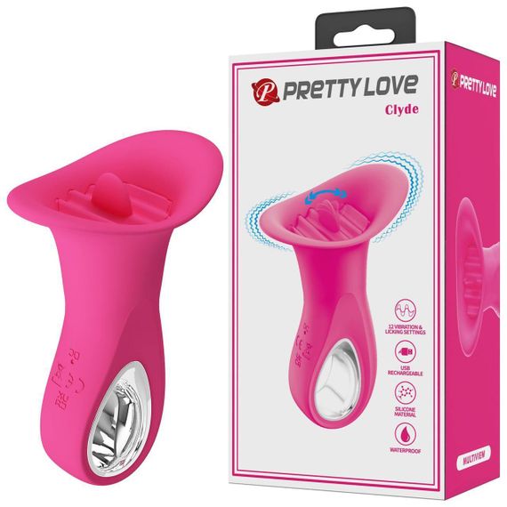 Вібростимулятор PRETTY LOVE Clyde, 12 vibration functions 12 licking settings Sex Aura