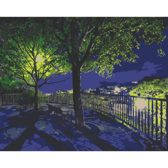 Картина по номерам "Вечерний парк" 504017-NC 40x50 см