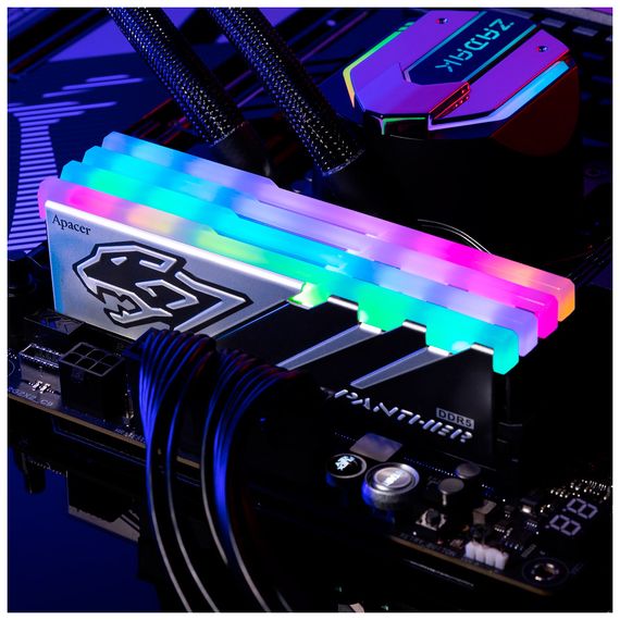 Модуль пам'яті для комп'ютера DDR5 32GB (2x16GB) 5200 MHz Panther RGB Apacer (AH5U32G52C5229BAA-2) | Зображення 3