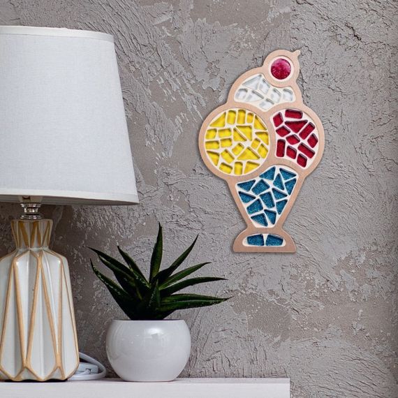 Детский набор для творчества хрустальная мозаика "Мороженое" MA1003 | Зображення 1