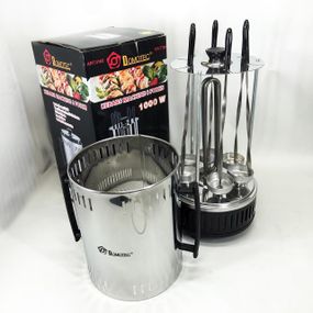 Шашлычница электрическая Domotec MS-7781 на 6 шампуров 1000Вт вертикальная с нержавеющей стали JL-80