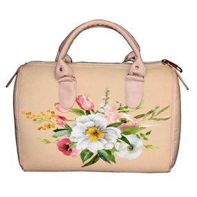 Сумка бочка Barrel Flowers 28x18x17 см (SB_21M020_PUD)