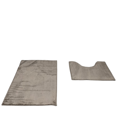 Набір килимків для ванної кімнати 2шт 50*80см+40*50см U-виріз Полоса Smile бежевий поліпропілен Дариана