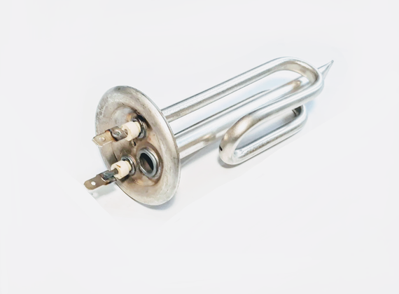 Тэн 1500W для бойлера на фланце 62мм с местом под анод М6 (Украина)