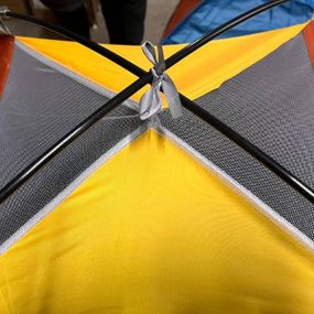 Намет 4-місний Жовтий з коричневим