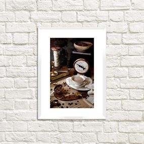 Постер в рамке Горнятко кави 15x21 см, A5 (WMT5_COF003_WH)