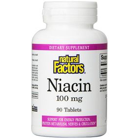 Ниацин Natural Factors Niacin 100 mg 90 Tabs