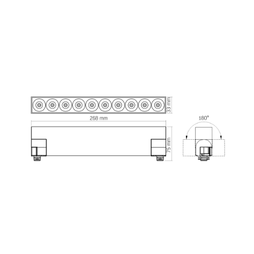 LED Світильник трековий 15W 4100К 220V VL-TR06-154B Videx | Зображення 7