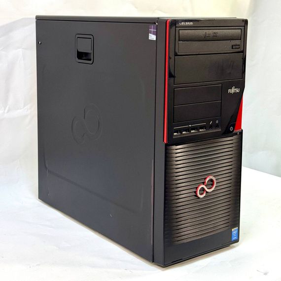 Робоча станція Fujitsu Celsius W530 Workstation Tower / Intel Xeon E3-1246 v3 (4 (8) ядра по 3,5 - 3,9 ГГц) / 16 ГБ DDR3 / 240 ГБ SSD + 1000 ГБ HDD / nVidia Quadro 600, 1 ГБ GDDR3, 128-біт / DVD-ROM / 380 Вт б/в | Зображення 1