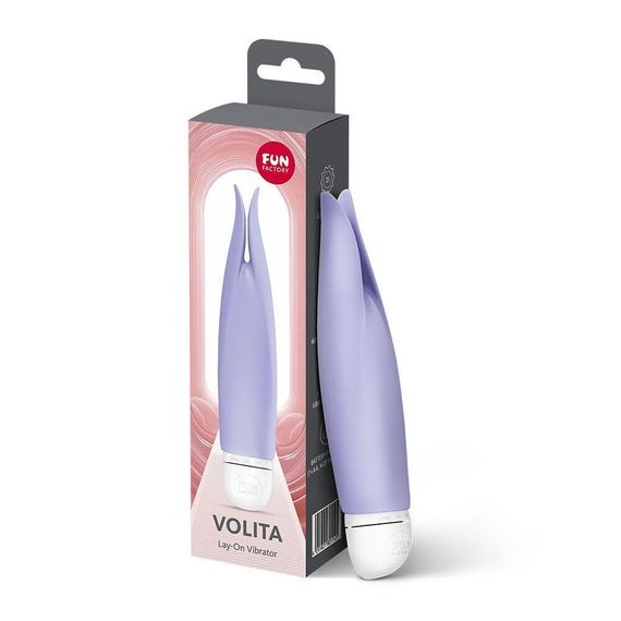 Вібратор з пелюстками Fun Factory VOLITA purple, компактний, дуже тихий, на батарейках Sex Aura | Зображення 5