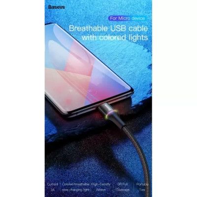 Дата кабель USB 2.0 AM to Micro 5P 1.0m Black Baseus (468717) | Зображення 1