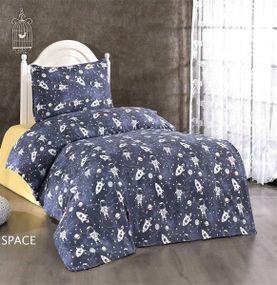 Постельное белье Belizza Space Фланель Хлопок Полуторный размер