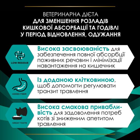 Вологий корм для котів з розладами травлення Purina Veterinary Diets EN Gastrointestinal 195 гр | Зображення 4