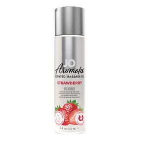 Масажна олія JO Aromatix Scented Massage Oil Strawberry, полуниця, 120 мл