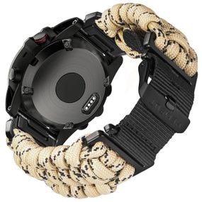 Ремешок для часов Hemsut HGA145 Rugged Paracord Garmin Khaki 22mm