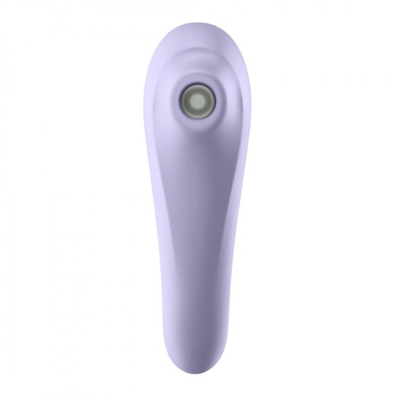 Смарт вакуумний стимулятор + вібратор Dual Pleasure, двосторонній колір: ліловий Satisfyer (Німеччина) Sex Aura | Зображення 3