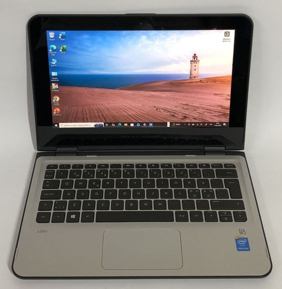 Нетбук-трансформер HP X360 310 G2 / 11.6" (1366x768) IPS Touch / Intel Pentium N3700 (4 ядра по 1.6 - 2.4 GHz) / 4 GB DDR3 / 128 GB SSD / Intel HD Graphics / WebCam / Win 10 Pro б/у | Зображення 1