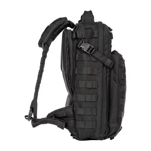 Однолямковий тактичний рюкзак 5.11 Tactical 18 літрів Black штурмовий рюкзак із системою MOLLE для військових, туризму та EDC | Зображення 2