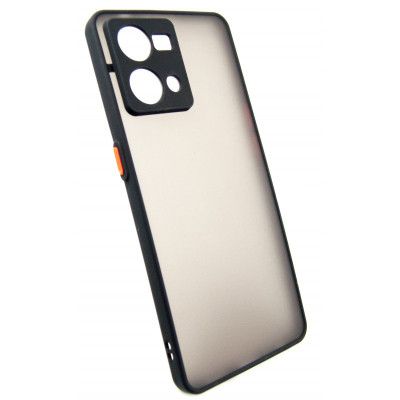 Чехол для мобильного телефона Dengos Matte OPPO Reno 7 (black) (DG-TPU-MATT-111) - Топ Продаж! | Зображення 1