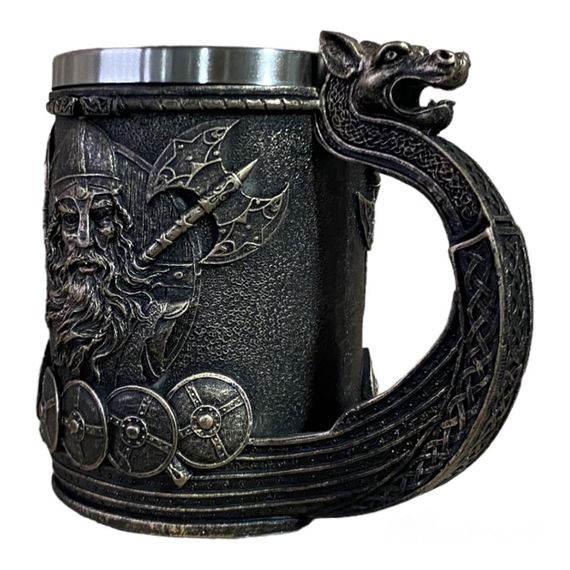 Кухоль Чашка 3D Дракар 550ml | Зображення 3