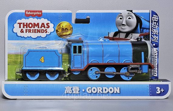 Классический моторизованный поезд Гордон из юбилейной серии к 80-летию Thomas & Friends Оригинал Fisher-Price | Зображення 6