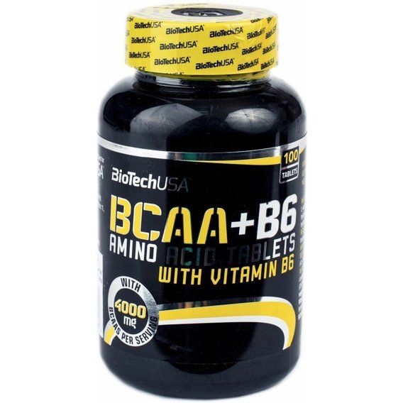 Аминокислота BCAA для спорта BioTechUSA BCAA + B6 100 Tabs | Зображення 1