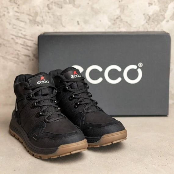зимові шкіряні ботинки  Ecco  Black | Зображення 8