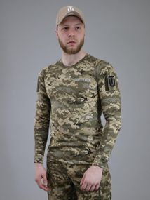 Тактичний лонгслів ULTIMATUM Tactical Піксель, чоловіча камуфляжна футболка з рукавом,Армійський реглан камуфляж 2XL