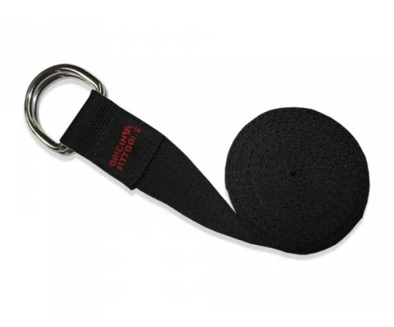 Ремінь для йоги PowerPlay PP_4409 183*3.8 см Чорний (PP_4409_Black) | Зображення 6