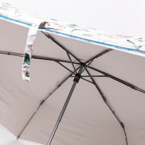 Парасолька механічна елегантна з принтом міцна надійна з поліестеру діаметр 99 см Зелений HP-23-15GR | Зображення 4