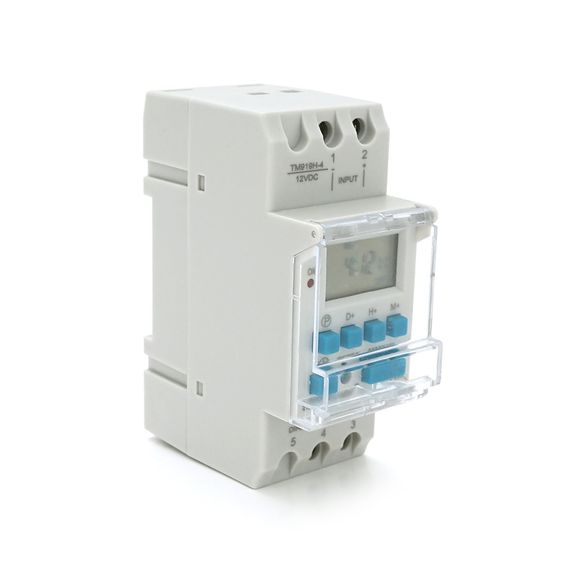 Таймер тижневий Sinotimer TM919H-4 програмований, РК екран, 16А, 12V, 35x65x87mm