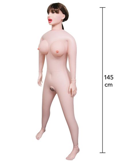 Секс-лялька Hidden Desire Foxy Roxy Fuck Dolls з вагіною, ротом і анусом, бежева, 145 см Sex Aura | Зображення 1