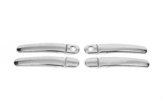 Накладки на ручки (нерж) 4 шт, OmsaLine - Італійська нержавійка для Seat Toledo 2000-2005 рр | Зображення 1