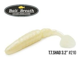 Силіконова приманка, Їстівний силікон Bait Breath T.T.Shad 3,2" (7 шт) (210 BYS white pearl)