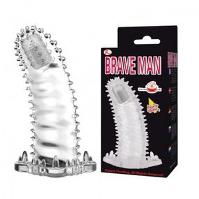 Насадка на член - Brave Man Vibrating Penis Sleeve Clear sexstyle