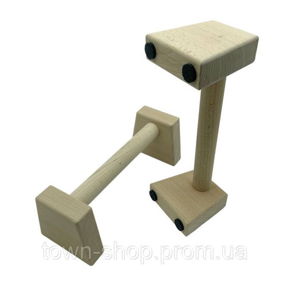Паралетсы, упоры для отжимания деревянные Wood Gym Push Up NE-WD-40 из бука 40 см 2 шт | Зображення 5