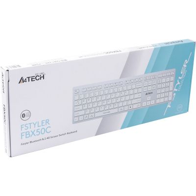 Клавиатура A4Tech FBX50C USB/Bluetooth White (FBX50C White) (FBX50C White) | Зображення 4