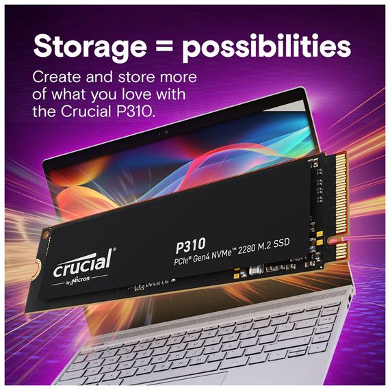 Накопичувач SSD M.2 2280 2TB P310 Micron (CT2000P310SSD8) | Зображення 6