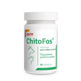 Витамины при заболеваниях почек у собак и котов Dolfos ChitoFos 60 табл